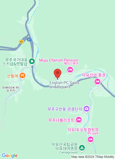 Map showing Jung-gu, South Korea