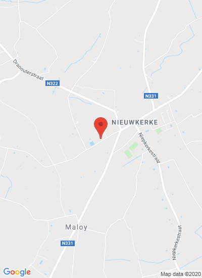 Map showing Nieuwkerke - Heuvelland, Belgium