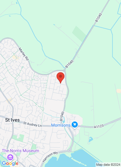 Map showing Cambridge, United Kingdom