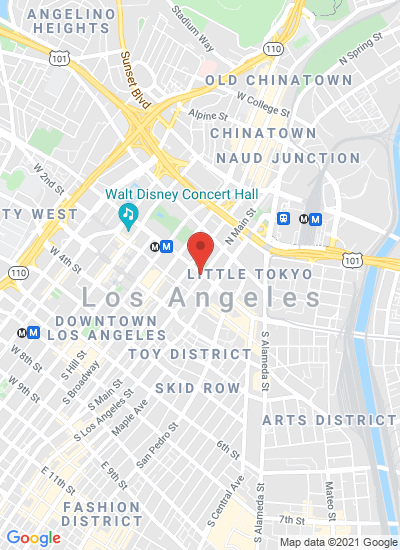 Map showing Los Angeles, United States