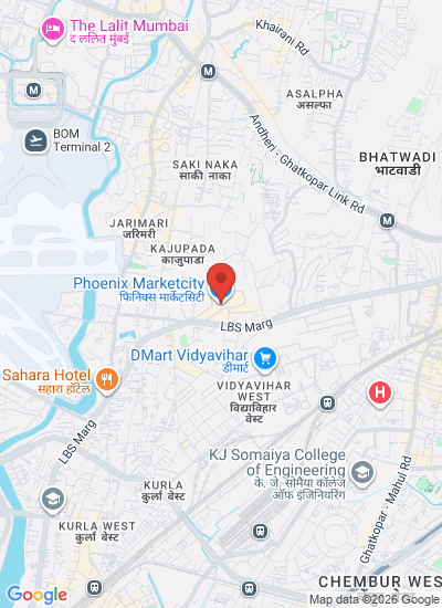 Map showing Mumbai, India
