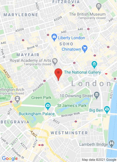 Map showing London, United Kingdom