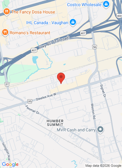 Map showing Woodbridge, Canada