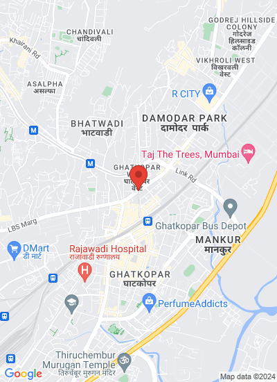 Map showing Mumbai, India
