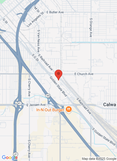 Map showing Fresno, United States
