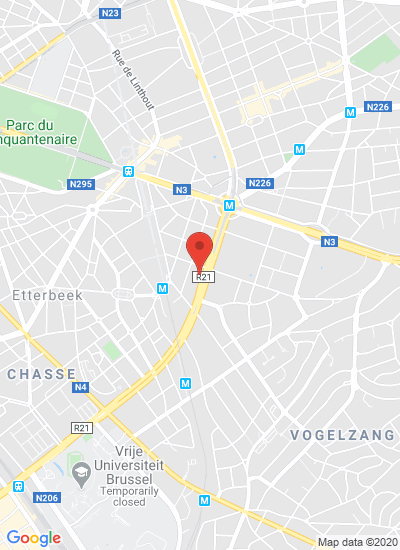 Map showing Brussels, Belgium