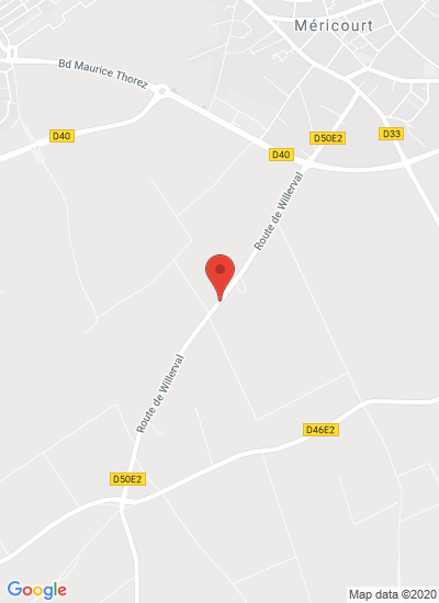 Map showing MERICOURT, France