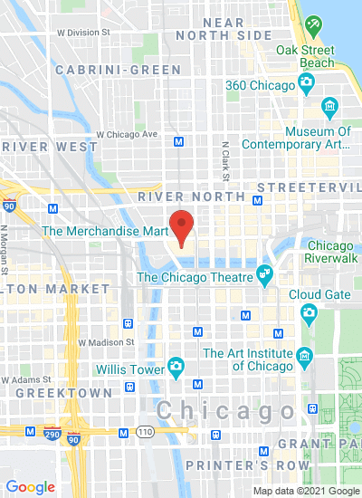Map showing Chicago, United States