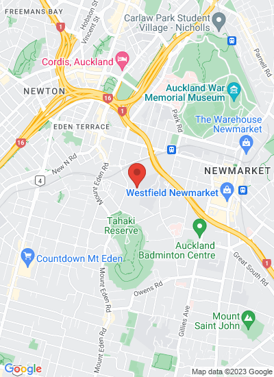 Map showing Auckland, New Zealand