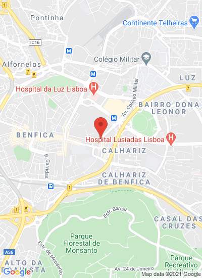 Map showing LISBOA, Portugal