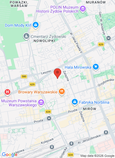 Map showing Warszawa, Poland