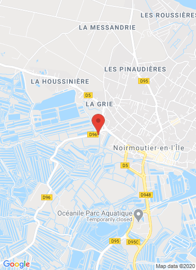 Map showing Noirmoutier, France