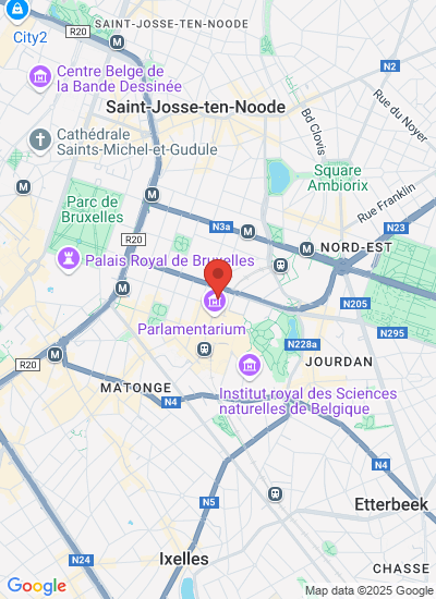 Map showing Bruxelles, Belgium