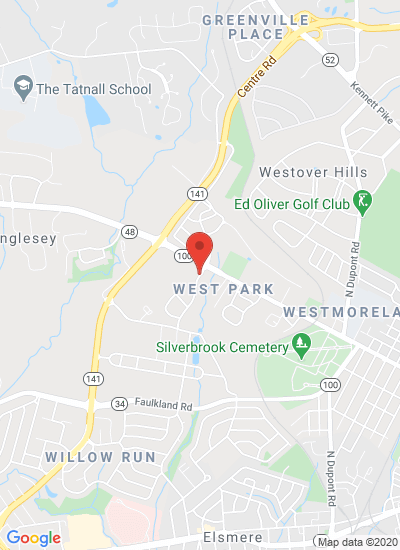 Map showing Wilmington, United States