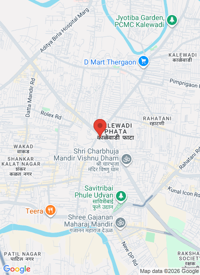 Map showing Pune, India