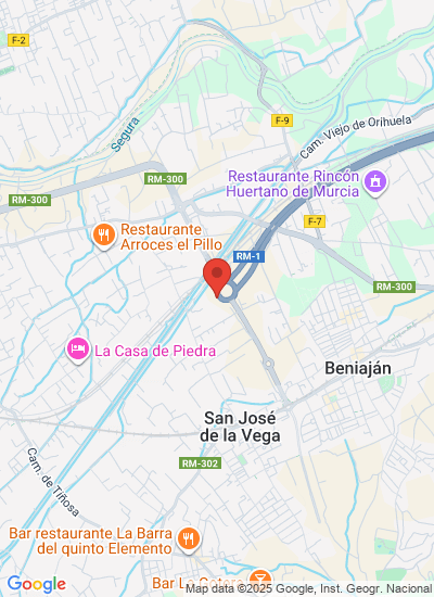 Map showing Beniajan, Spain