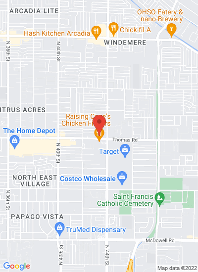 Map showing Phoenix, United States
