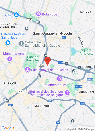 Map showing Brussels, Belgium