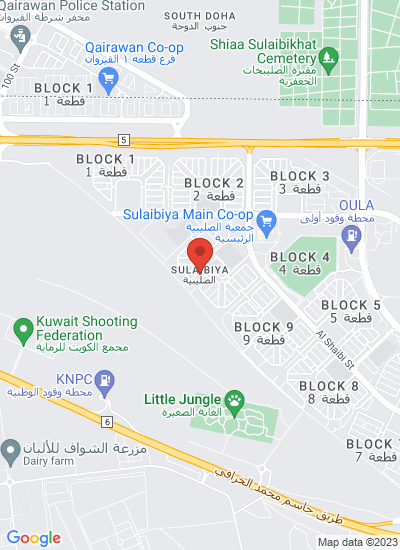 Map showing Kuwait, Kuwait