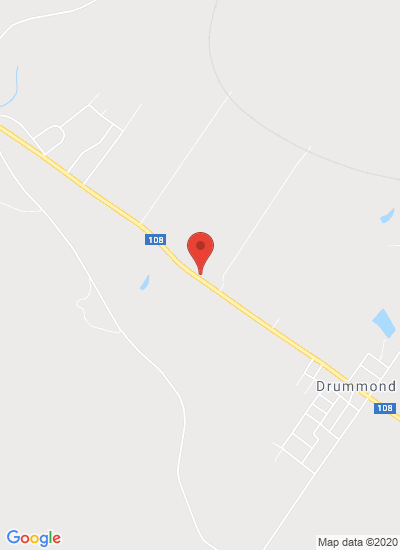 Map showing Drummond, Canada