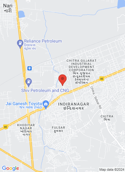 Map showing Bhavnagar, India