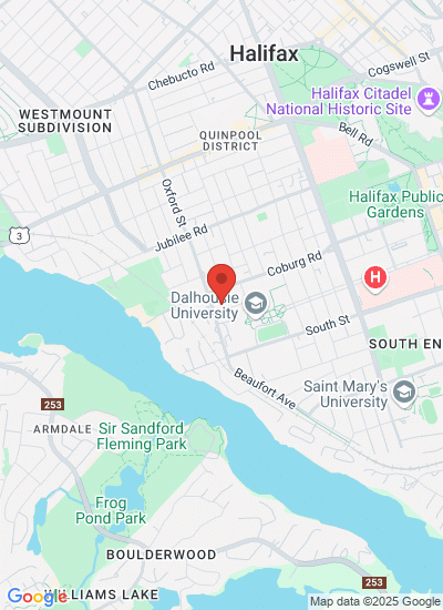 Map showing Halifax, Canada