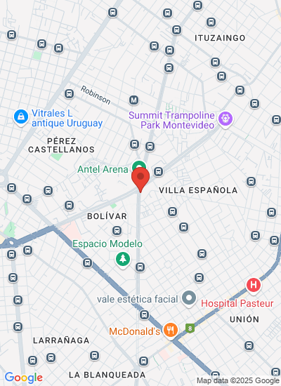 Map showing Uruguay
