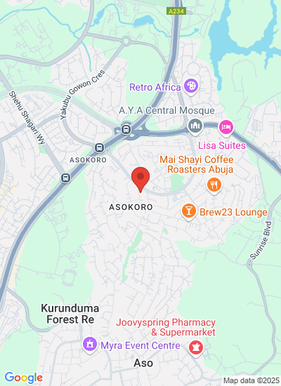 Map showing Abuja, Nigeria