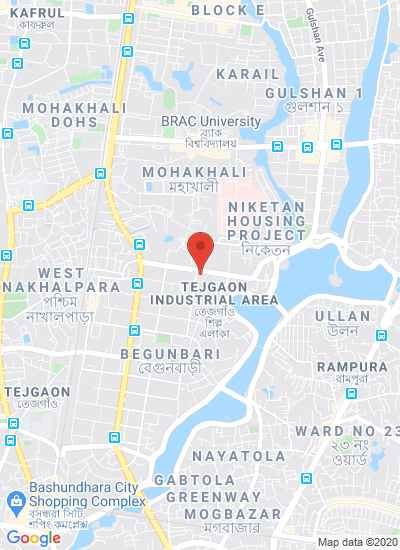Map showing Dhaka, Bangladesh