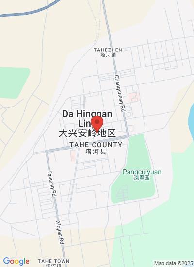 Map showing Da Hinggan Ling Diqu, China