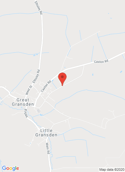 Map showing Sandy, United Kingdom