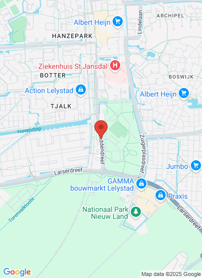 Map showing Lelystad, Netherlands