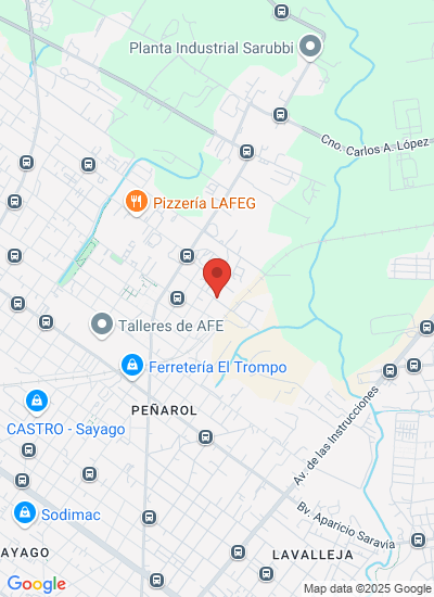 Map showing Montevideo,, Uruguay