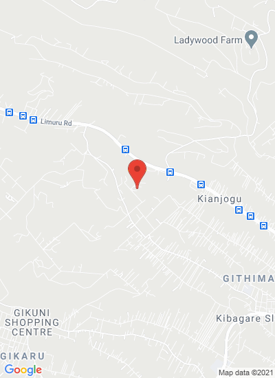 Map showing Limuru, Kenya