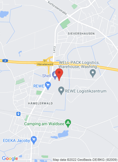 Map showing Lehrte, Germany