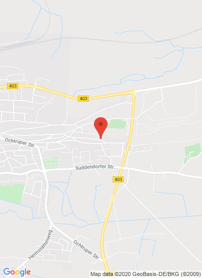 Map showing Bad Bentheim, Germany