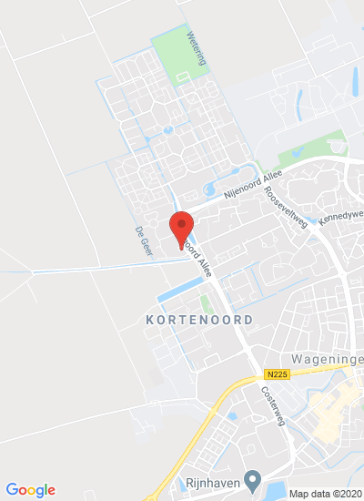 Map showing Wageningen, Netherlands