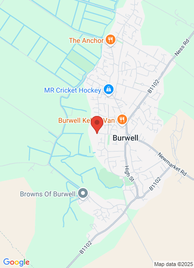 Map showing Cambridge, United Kingdom