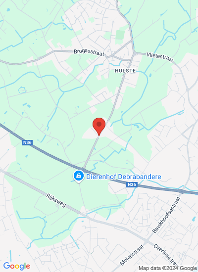 Map showing Hulste, Belgium