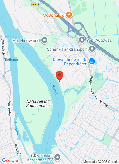 Map showing Alblasserdam, Netherlands