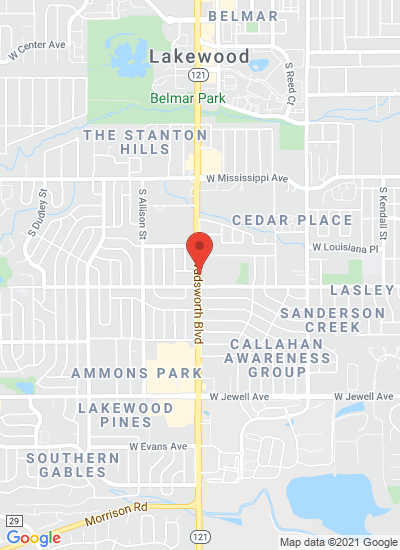 Map showing Lakewood, United States