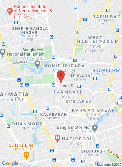Map showing Dhaka, Bangladesh