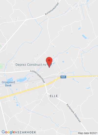 Map showing Kortemark, Belgium