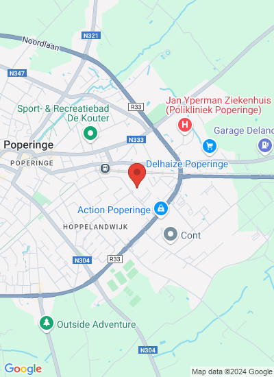 Map showing Belgium