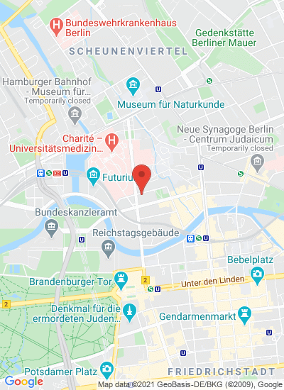 Map showing Berlin, Germany