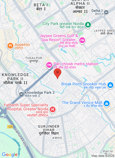Map showing Greater Noida, India
