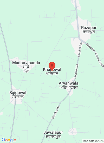 Map showing Kapurthala, India