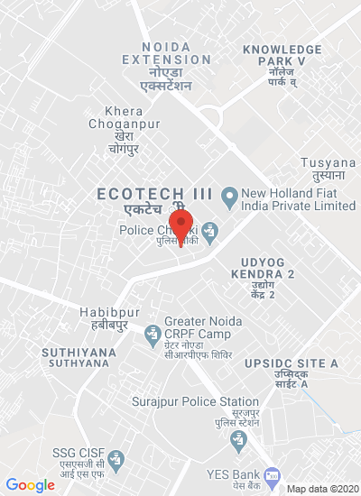 Map showing Greater Noida, India