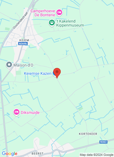Map showing Keiem, Belgium