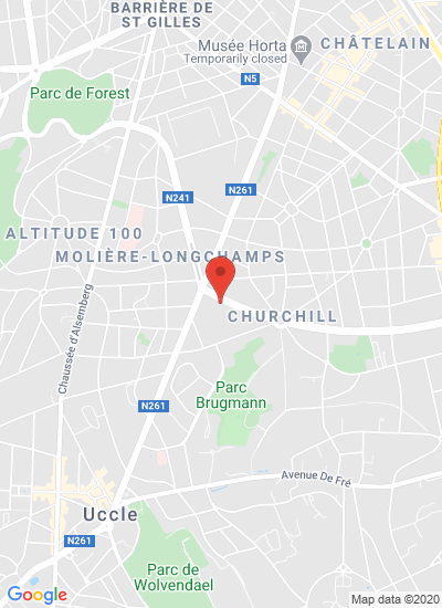 Map showing Brussels, Belgium